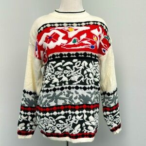 Vtg Retro 1980's  Sweater Women sz. SMALL By PASTA